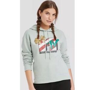 MTV Music Television Graphic Hoodie Sweatshirt Gift Box Holiday Pullover